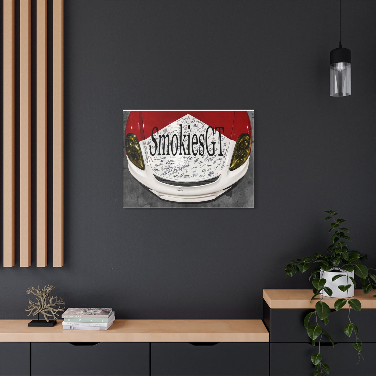 SmokiesGT Signed Hood Racing Art - Satin Stretched Canvas