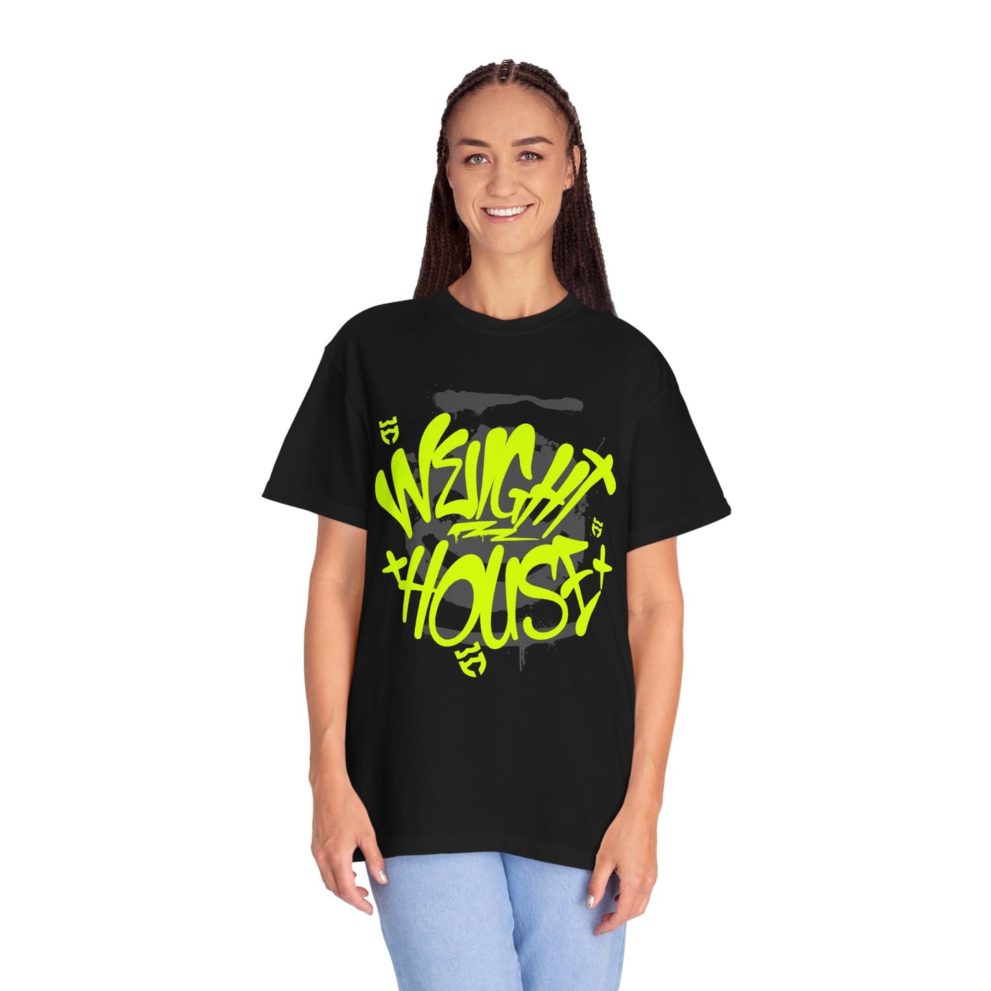 Wright House Graffiti Logo T‑Shirt — Neon Streetwear Tee