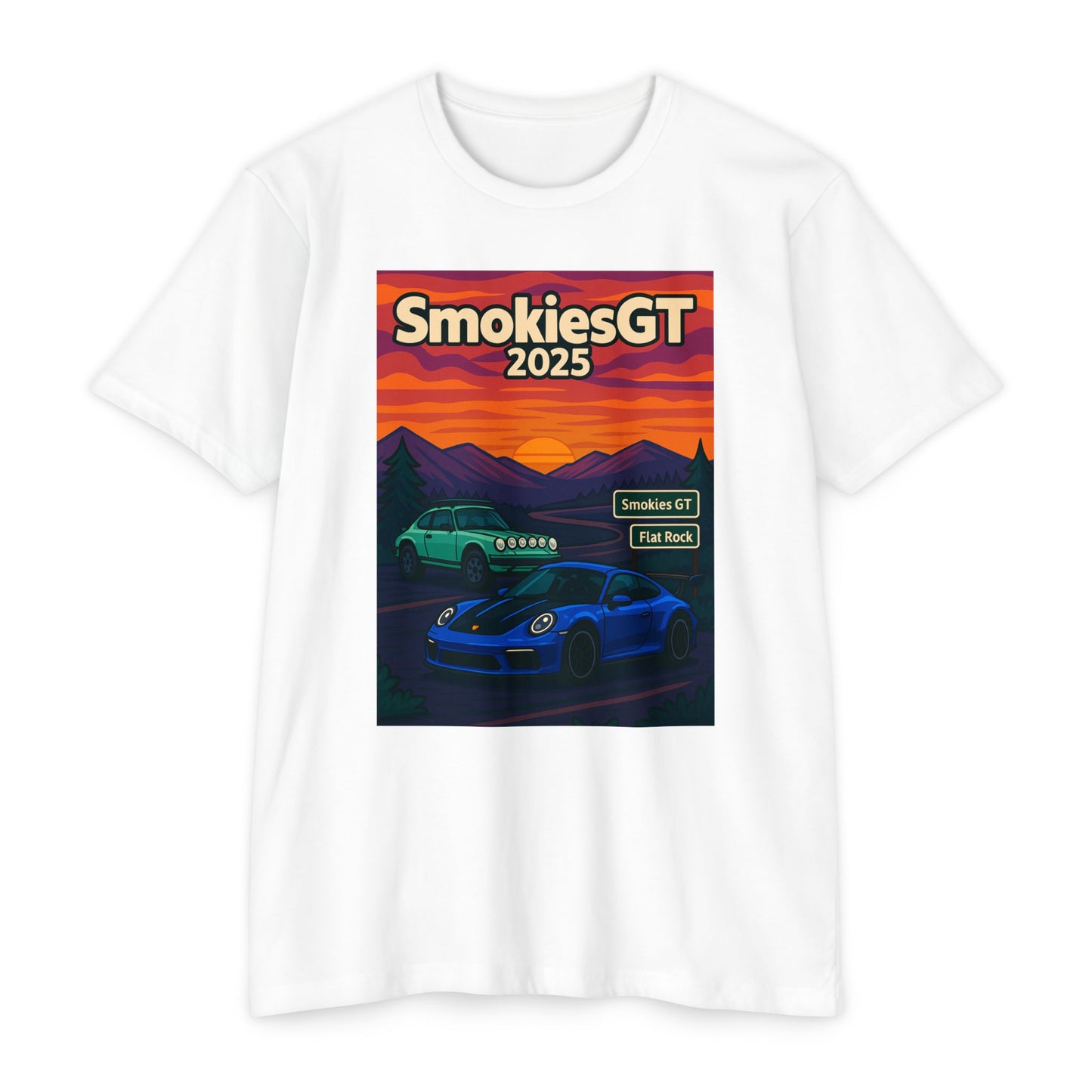 SmokiesGT 2025 Unisex CVC Jersey T-shirt - Car Enthusiast Apparel