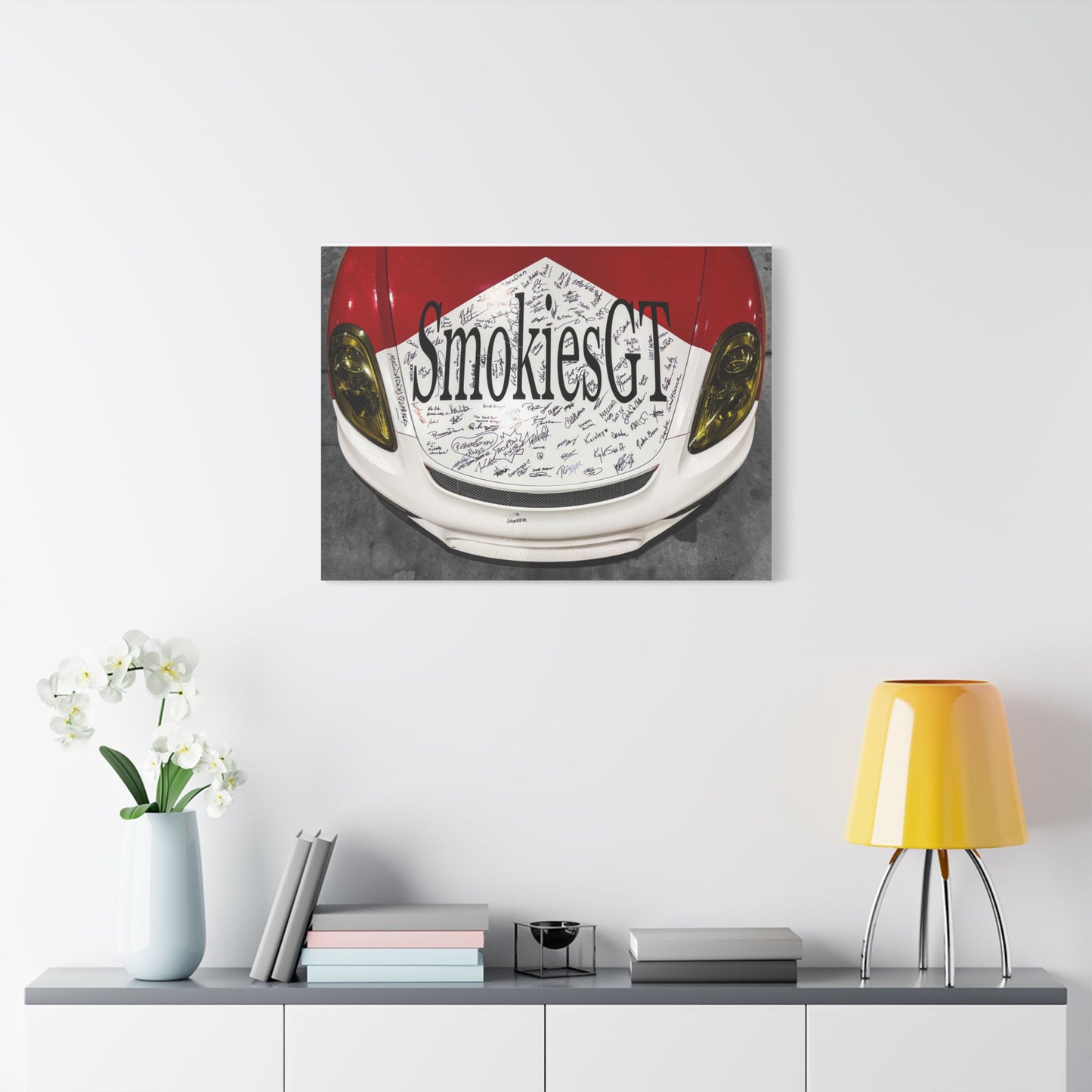 SmokiesGT Signed Hood Racing Art - Satin Stretched Canvas