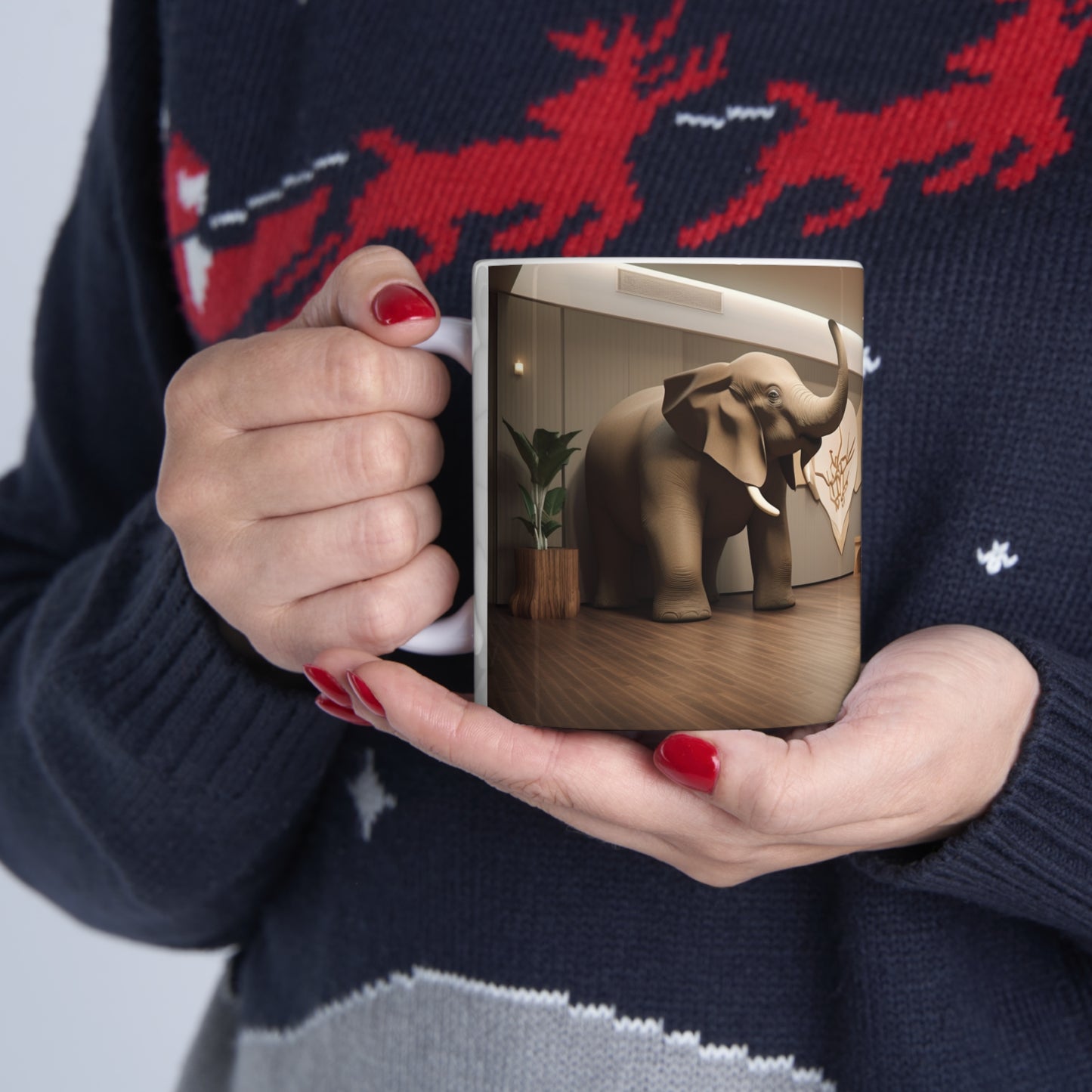 Yoga Elephant Mug