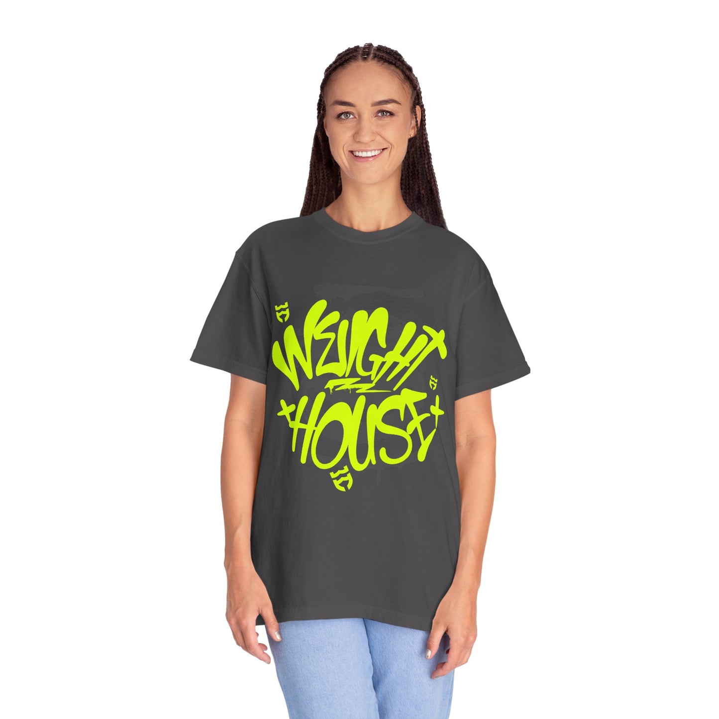 Wright House Graffiti Logo T‑Shirt — Neon Streetwear Tee